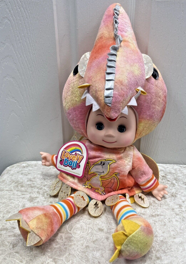 NWT Lovely Tetradactyl Dinosaur Doll with Hidden Pkt + Surprise Dinosaur Friend Main Image