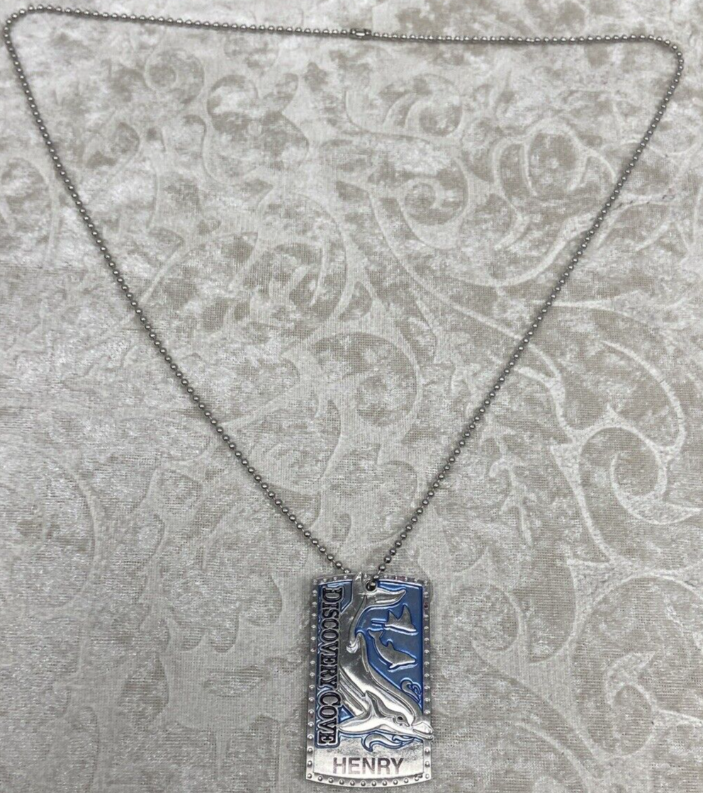 Discovery Cove Dolphin Necklace NWOT Beach Discovery Cove Souvenir (Name Henry)