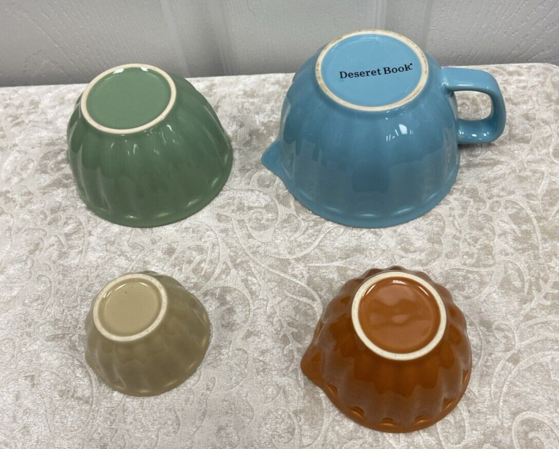 Deseret Book Ceramic Nesting Measuring Cups With Spouts and Sayings on Each Nice - Image 7