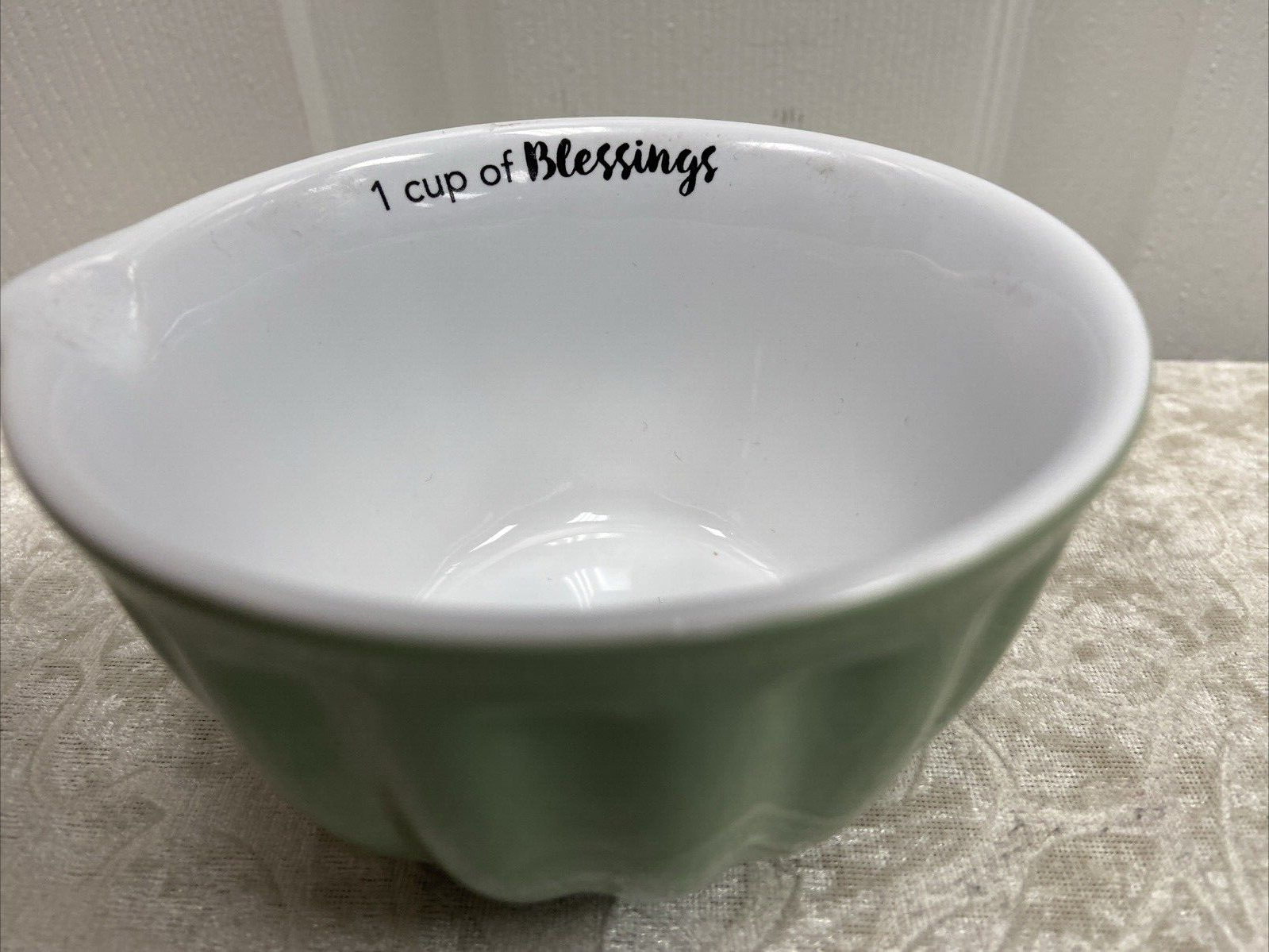 Deseret Book Ceramic Nesting Measuring Cups With Spouts and Sayings on Each Nice - Image 12