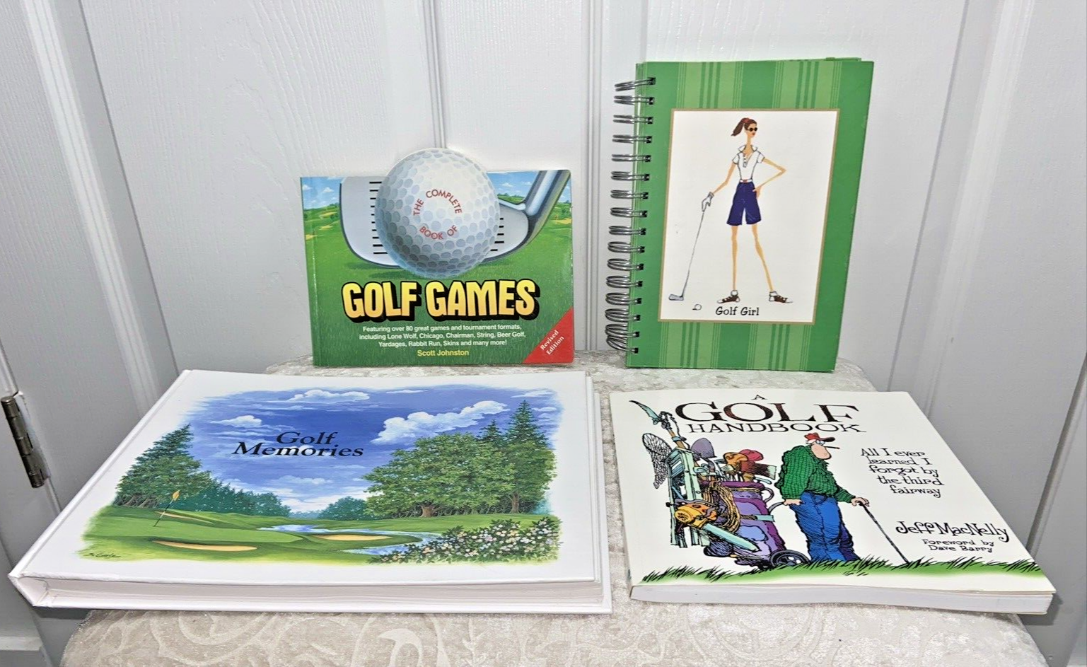Lot Of 4 Fun Golf Themed Hardcover/Paperback Books, Games, Memories, Funny - Image 2