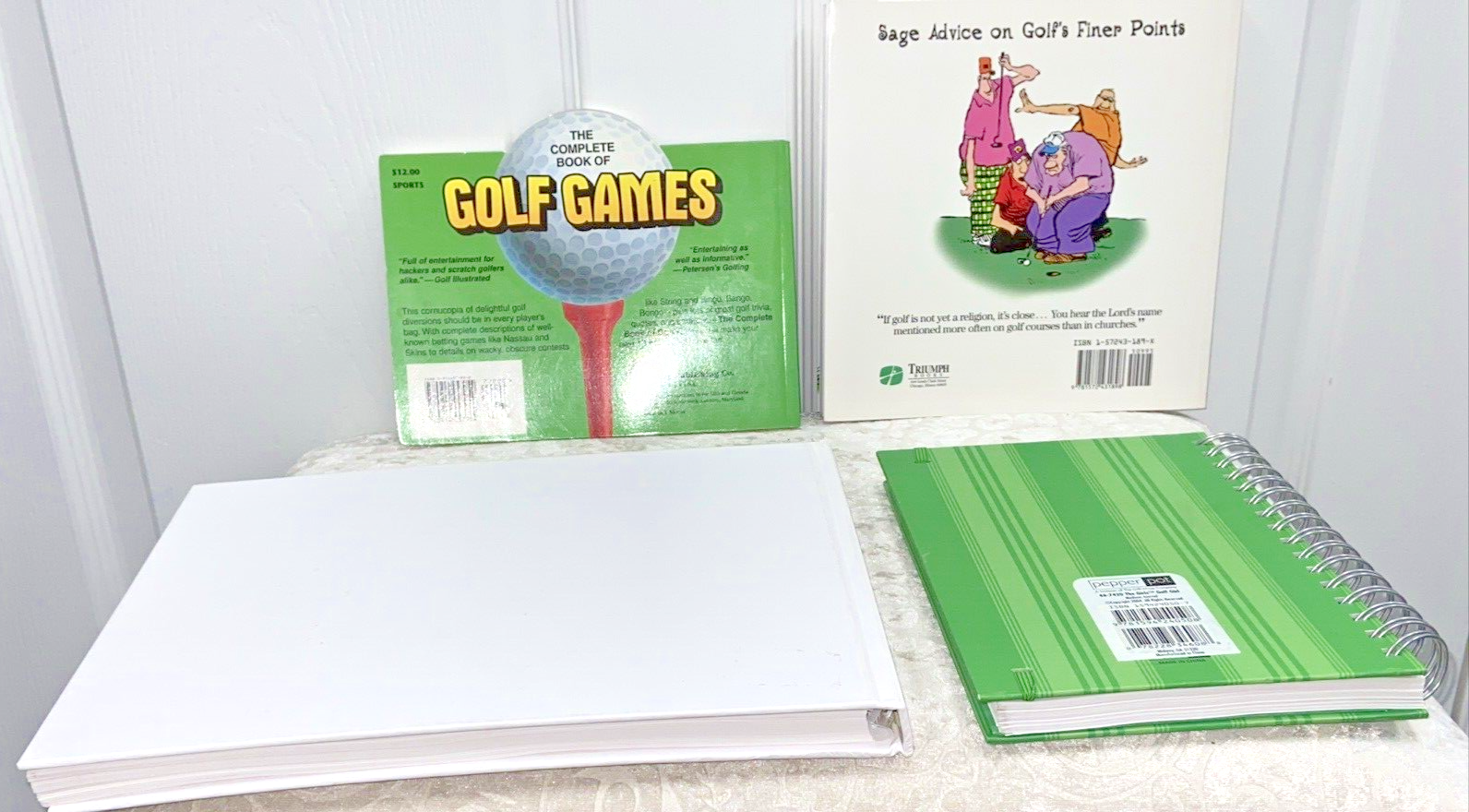 Lot Of 4 Fun Golf Themed Hardcover/Paperback Books, Games, Memories, Funny - Image 3