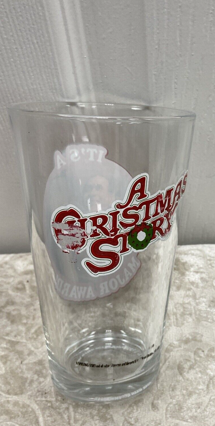 A Christmas Story Collectors Series Pint Glasses Tumblers Set of 4 Barware - Image 8