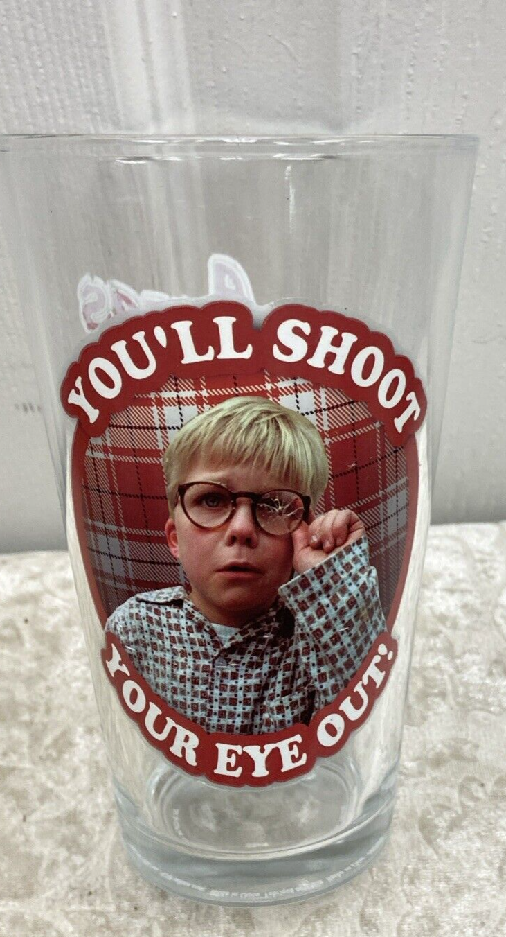 A Christmas Story Collectors Series Pint Glasses Tumblers Set of 4 Barware - Image 9