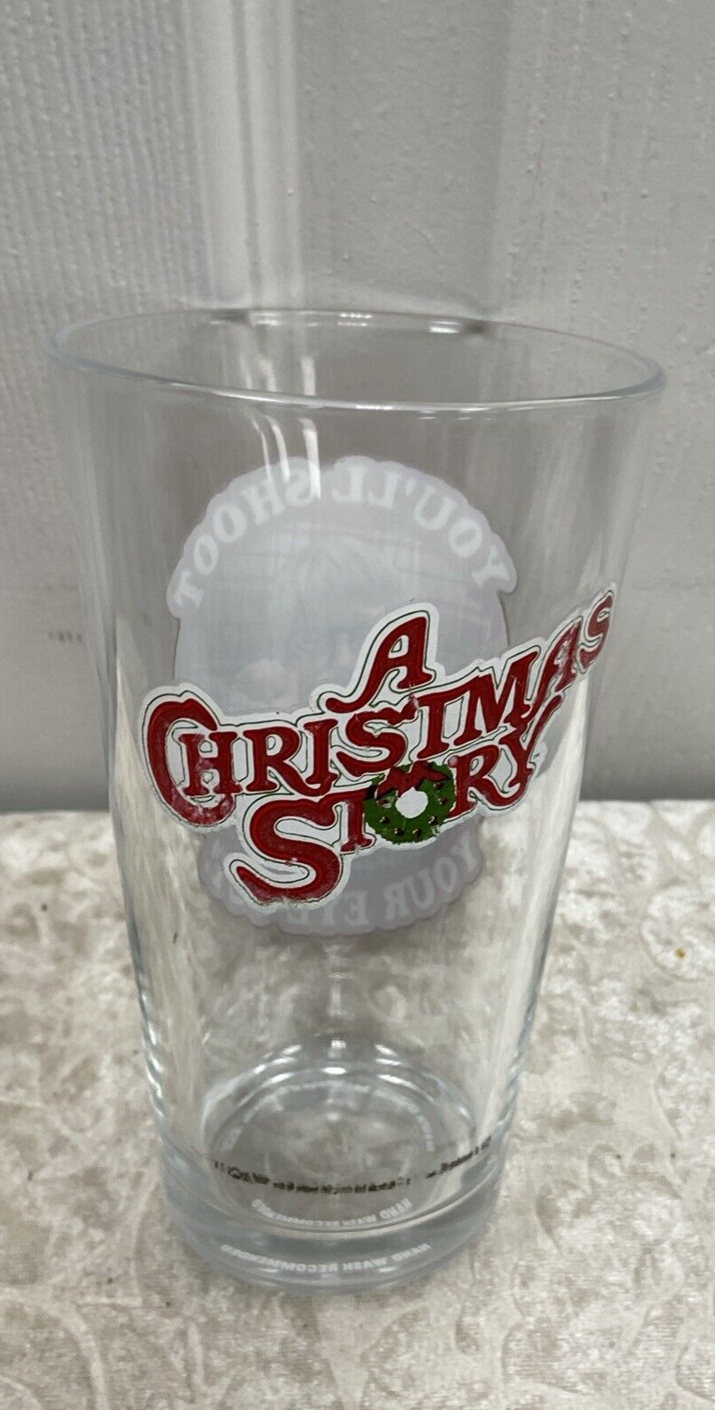 A Christmas Story Collectors Series Pint Glasses Tumblers Set of 4 Barware - Image 10