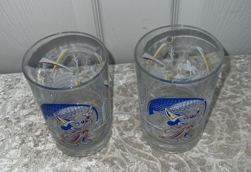 Lot of 2 McDonalds Disney The Magic 25th Anniversary Glasses Mickey Mouse 16oz. - Image 3