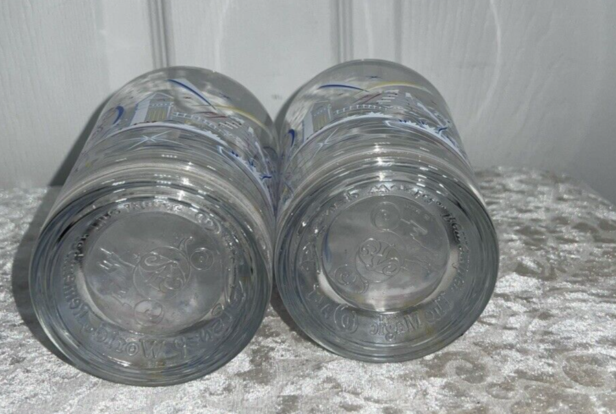 Lot of 2 McDonalds Disney The Magic 25th Anniversary Glasses Mickey Mouse 16oz. - Image 7