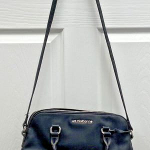 Liz Claiborne Two Tone Purse Shoulder Bag  Black and Silver