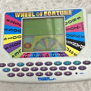 Tiger Wheel Of Fortune Vintage Electronic Handheld Game with Cartridge WORKING