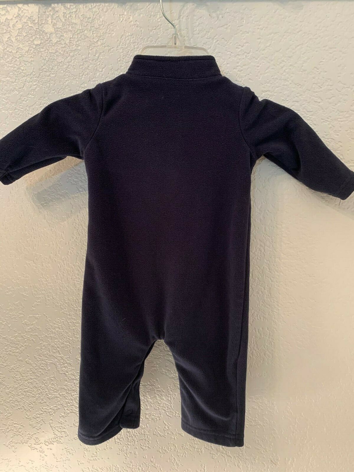 Carters Baby Boy Pajamas 9 Month "Mommy's Big Guy" #28 Navy Blue Fleece - Image 3