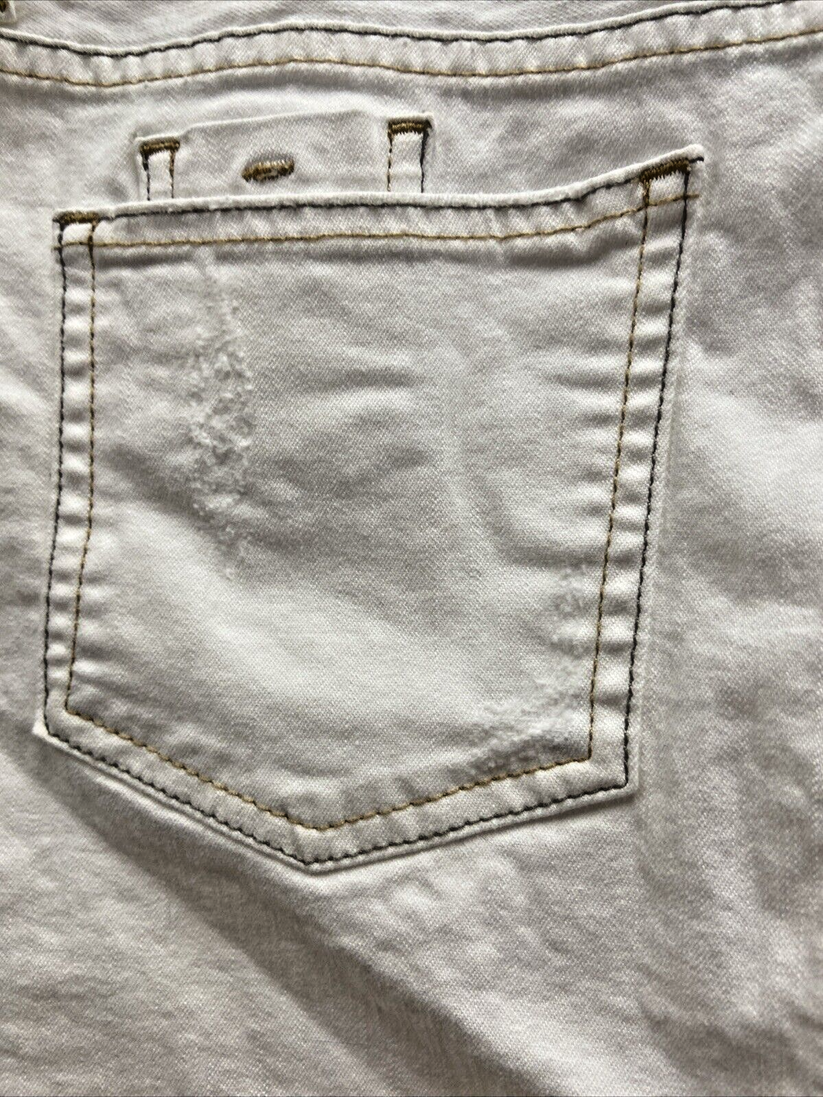 Guess Jeans Women's Size 30 Ivory Mini Jean Skirt - Image 5