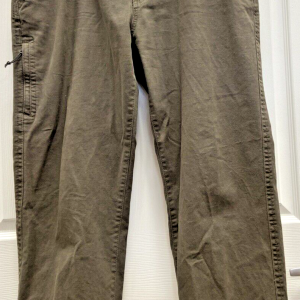 GH Bass & Co Pants Mens 40X30 Brown Utility Canvas Straight Outdoors Hiking EUC
