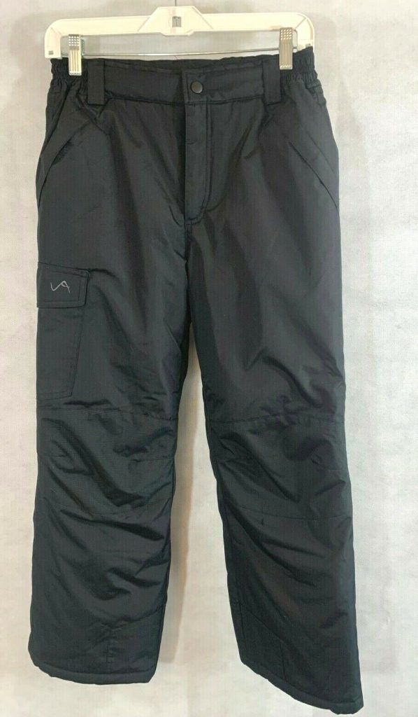 Kids Vertical 9 Snow Ski Pants Black Insulated LG (14) MSRP $60 Main Image